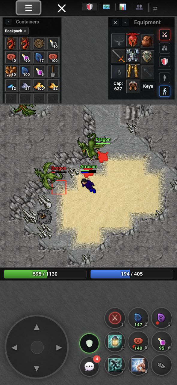 Portrait mode dragon fight — fullscreen mobile experience