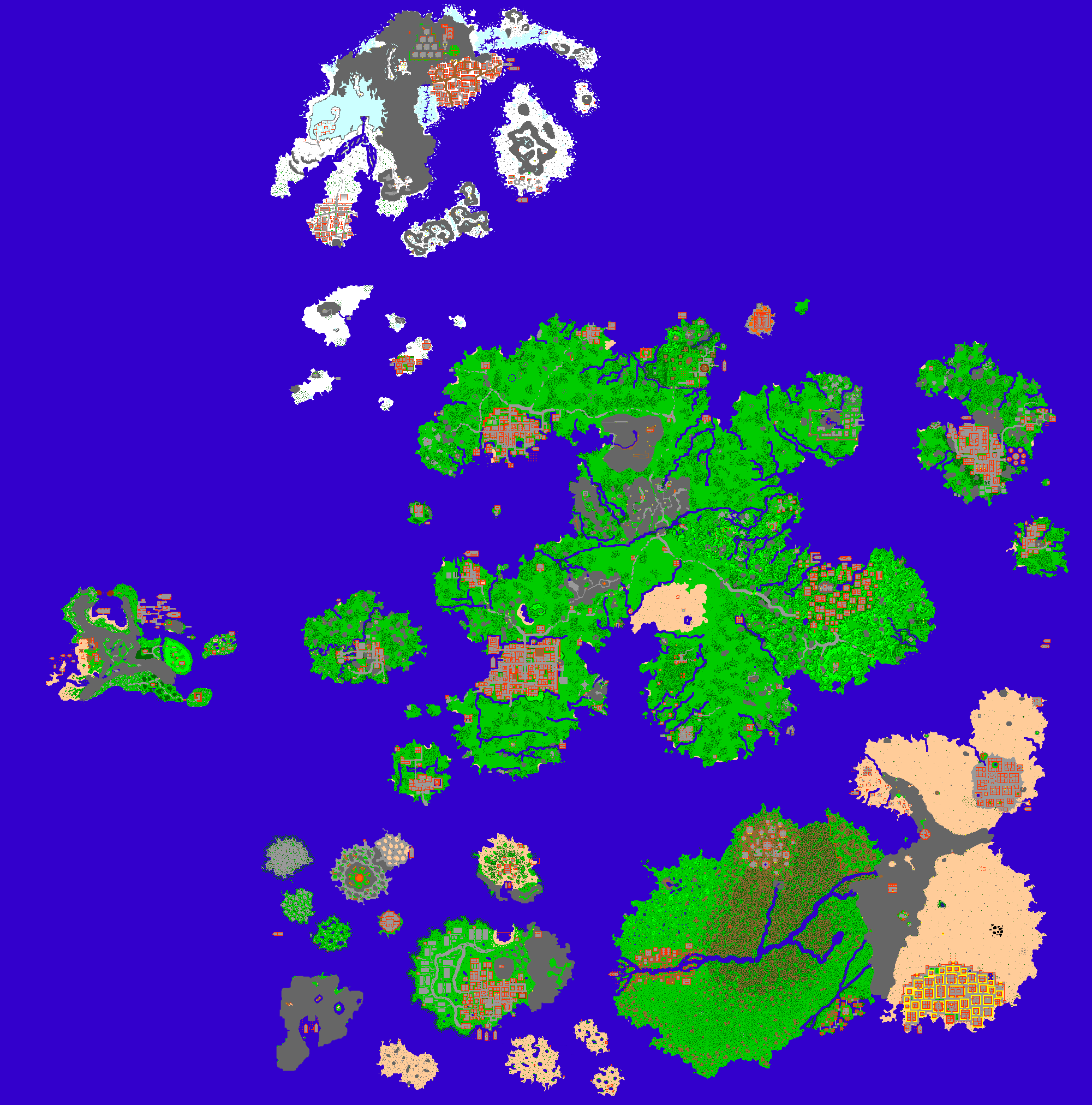 World map of Minibia